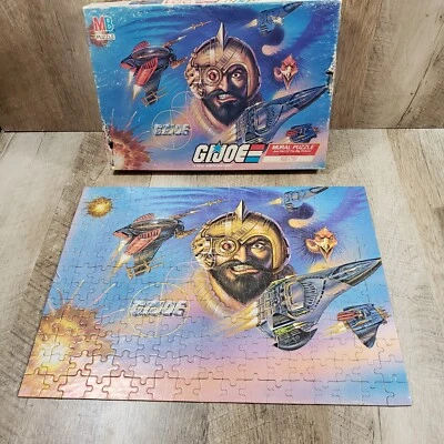 Винтажный Milton Bradley G.I. JOE фреска головоломка сцены 3 - 221 штук / полный - Изображение 1 из 4