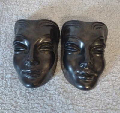 4.5" Cerámica Teatral Cara Bolsillos Colgantes Foto 1 de 4