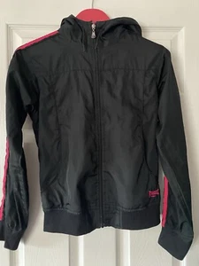 Londsdale Women Lightweight jacket black ad pink size UK 8 - Picture 1 of 4