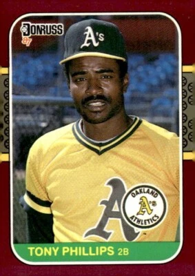 1987 Donruss Opening Day #26 Tony Phillips Oakland Athletics - Image 1 of 2