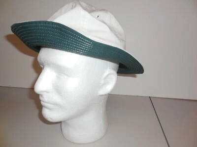 Sombrero/Funda Boonie, Estilo Militar EE. UU., Blanco con Borde Inferior Verde Foto 1 de 3