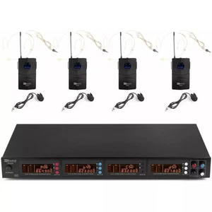 POWER DYNAMICS PD504B UHF System + 4 Funk-Bogenmikrofone - Bild 1 von 11