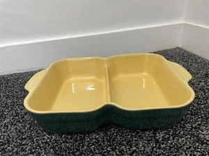 LGE VINTAGE RECTANGLE DENBY CLASSIC GREEN??? SPLIT VEGETABLE SERVER DISH - Picture 1 of 9