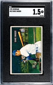 1951 Bowman Duke Snider #32 SGC 1.5 - Bild 1 von 2