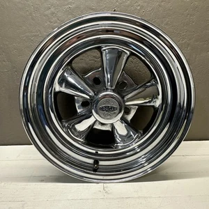 Cragar SS Chrome Alloy 5 Spoke Wheel 15x7 Wide Deep Dish Uni-lug 2004 Lot#1 - Picture 1 of 16
