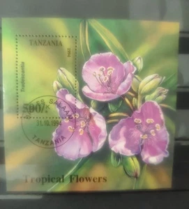 Tropical flowers ,1994,Tanzania ,block - Picture 1 of 2
