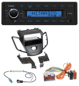 VDO AUX 1DIN MP3 USB Autoradio für Ford Fiesta JA8 08-10 ohne Display schwarz - Bild 1 von 6
