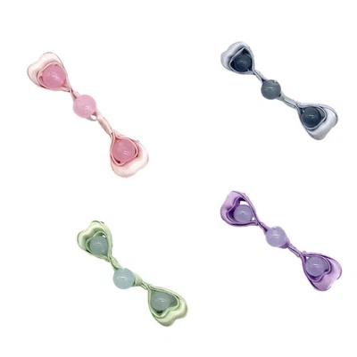 Handmade Heart Shape Buttons Closure Knot Fastener Sewing Color Beads Button DIY - Image 1 of 4