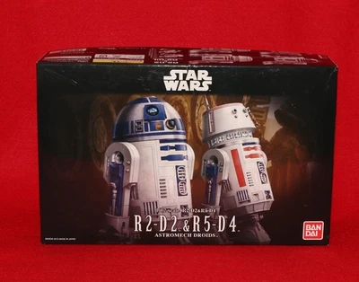 Bandai Star Wars R2-D2 + R5-D4 Droid 1:12 Model Kit 0195963 MIB - Image 1 of 4