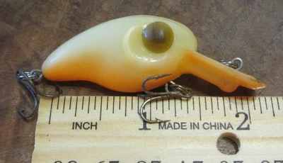 Tiny Rabble Rouser Bone Color with Orange Belly Rattling Crankbait Lure - Image 1 of 4