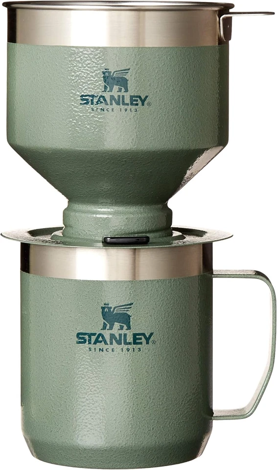 STANLEY Brew Pour over Set | 12 Oz Camp Mug with Lid Included | Drip Cof