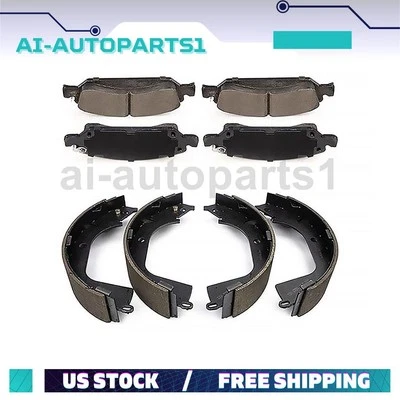 Kit de pastillas de freno delanteras zapatas de freno traseras para Chevrolet Silverado 1500 2009-2013 Foto 1 de 4