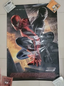 RARE Spiderman3 Original Promo Movie Theater Double Sided27x40 RainEffect Poster - Bild 1 von 12