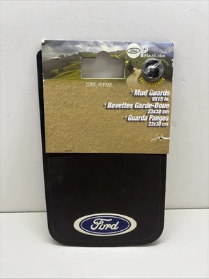Guardabarros universales Ford 9” x 15” plasticolor fácil ajuste con licencia oficial Foto 1 de 4