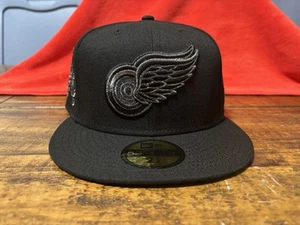 Detroit Red Wings Black Silver New Era Fitted 7 5/8 Gray UV Al The Octopus 🐙 - Bild 1 von 24