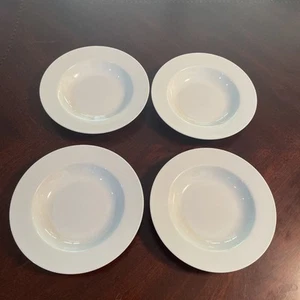 Set Of 4 Williams Sonoma Everyday Dinnerware White 9” Soup / Pasta Bowls~EXC! - Picture 1 of 7