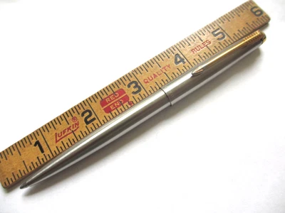 Винтажная шариковая ручка Parker Gold Arrow Flighter хромированная матовая нержавеющая сталь - Изображение 1 из 4