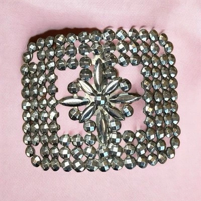 Vintage Antique Cut Steel Shoe Belt Buckle Made In France Signed - Image 1 of 4