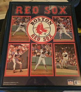 Vintage 1988 MLB Boston Red Sox gerahmtes Starline Poster; Roger Clemens, Wade Boggs  - Bild 1 von 3