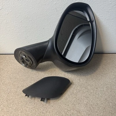Fiat 500 Left Driver Side Black Electric Powered Mirror OEM 2012–2019 - Image 1 of 4