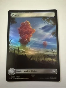 Plains 0294 (Foil) Full Art - Final Fantasy MTG - NM/M - Picture 1 of 2