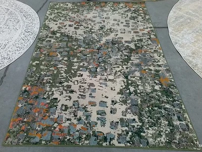 Alfombra mancha trasera verde turquesa 5'-3" x 7'-6", precio reducido 1172784288 MAD425Y-5 Foto 1 de 4