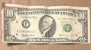 Series 1995 $10 Bill - Picture 1 of 2