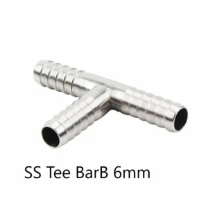 Stainless Tee - 6mm/8mm/10mm/13mm Barb Homebrew craftbeer soda cider spirit wine - Picture 1 of 1