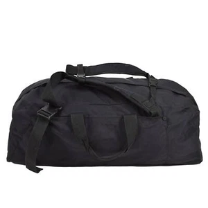 Original Dutch Military duffle sportswear bag travel backpack rucksack black - Picture 1 of 6