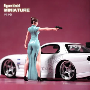 1/24 Cheongsam Dress Girl Scene Prop Miniatures Figures Doll For Cars Vehicle - Bild 1 von 5