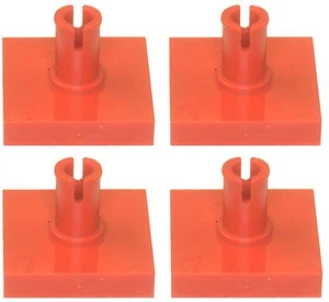 Falta Lego Ladrillo 2460 Rojo x 4 Azulejos 2 x 2 con Pin - Imagen 1 de 2