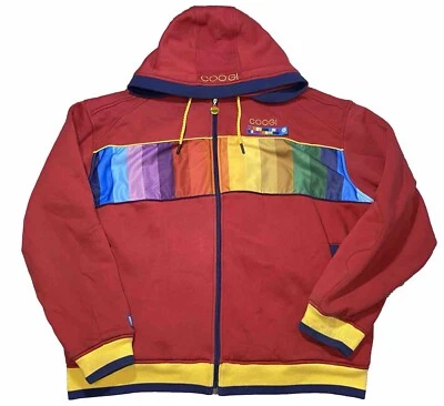 Sudadera con Capucha Coogi 3XL Roja Rap Hip Hop Patinador Suelta Grunge Cremallera Completa Pesada De Colección Foto 1 de 4