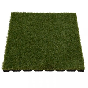 4 PIEZAS=1 m2 50x50CM GOMA CÉSPED ARTIFICIAL PLACA DE PROTECCIÓN CONTRA CAÍDAS 25MM PARQUE INFANTIL MATE - Imagen 1 de 6