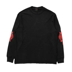 Nike Men's Air Jordan Rare Air Long-SleeveT-Shirt Black/Chile Red IB3134-010 j - Picture 1 of 4