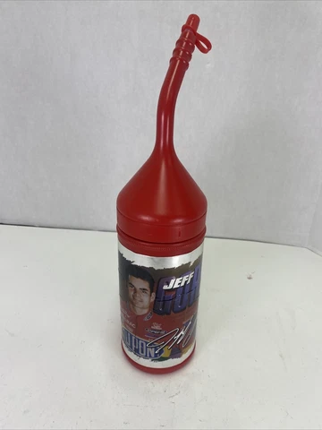 Jeff Gordon Water Drink Bottle Dupont Plastic #24 Gas Fuel Can  1996 Fan Fueller Cover