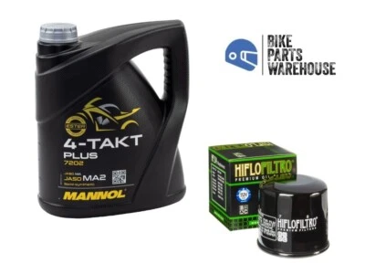 Kit de servicio de aceite y filtro SUZUKI GSXR 1000 2007-2008 K7 K8 Mannol MA2 10W40 Foto 1 de 3