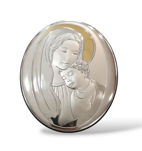 Icono Oval Madonna Con Niño VALENTI Plata Vv2575/2 - Imagen 1 de 3