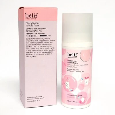 Limpiador de poros Belif espuma de burbujas antienvejecimiento cuidado de la piel 100 ml 3,38 oz Foto 1 de 4