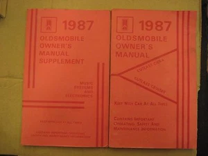 1987 Oldsmobile Owner's Manual - Bild 1 von 1