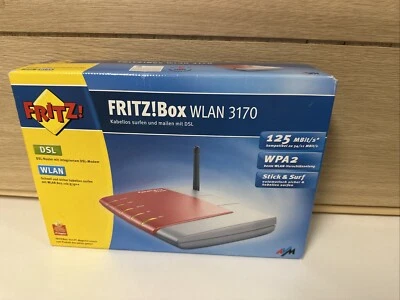 Fritzbox WLAN 3170 Router DSL-Router WLAN Router Wifi In OVP und guter Zustand - Bild 1 von 2
