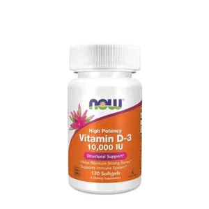 Now Foods Vitamina D3 10.000 UI 120 cápsulas blandas - Imagen 1 de 3