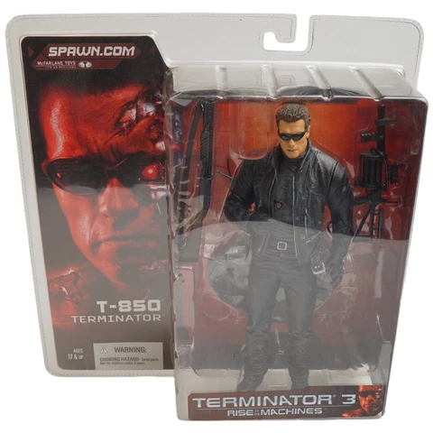 New 2003 McFarlane Terminator 3 T-850 Terminator Action Figure Sealed Cover