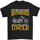 Being An Uncle Biker Motorcycle Motorbike Mens T-Shirt 100% Cotton