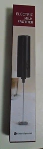 NIB Milk Frother, Electric Frother, Handheld, Battery Operated Black - Picture 1 of 5