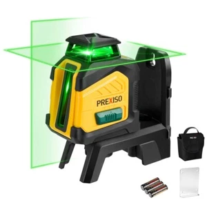 PREXISO 100 Ft Rechargeable Cross Line Laser 360° Laser Level Self Leveling Tool - Picture 1 of 13