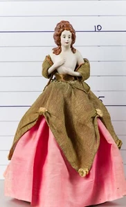 11.5" Único Antiguo Pin Cojín Muñeca Sobre Marco Lámpara (Muñeca-32) - Imagen 1 de 10