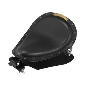 Moto Solo Conducteur Siège Selle Coussin avec Ressort Base Montage - Picture 1 of 7