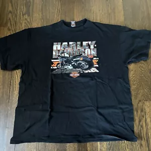 Vintage Harley Davidson T-Shirt schwarz 1999 Holoubek 3XL Danbury CT - Bild 1 von 9