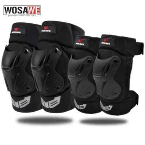 WOSAWE Cycling Knee Elbow Pads Brace MTB Mountain Bike Racing Protector Guards - Picture 1 of 13