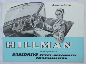 Vintage Hillman Easidrive Automatikgetriebe UK Verkaufsprospekt 1989 - 650/H - Bild 1 von 3